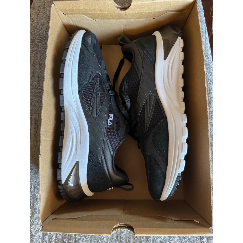 Fila Dynamix Viz 2.5 Mens Sneakers Black White Running Shoes Size 11 New NWT